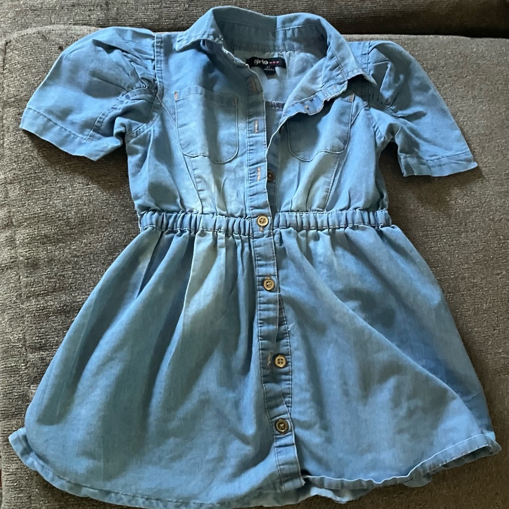 Blue Denim Kids Dress “girls” 3T